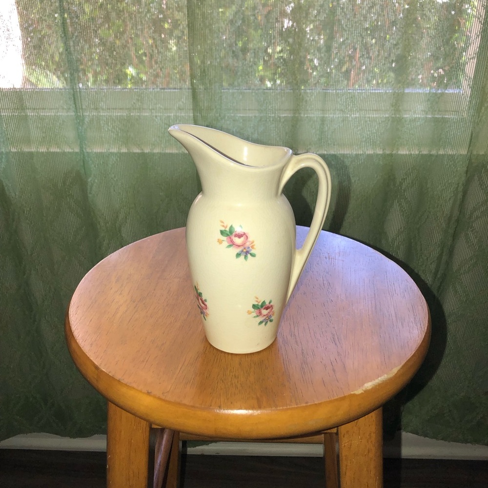 Vintage Royal Copley Mid Century Flower Pitcher Vase